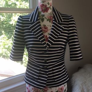 Cute Blue and White Blazer